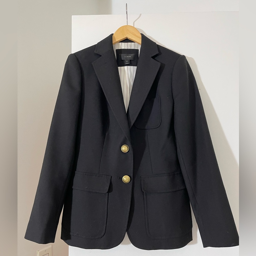 J. Crew women’s blazer with gold buttons
